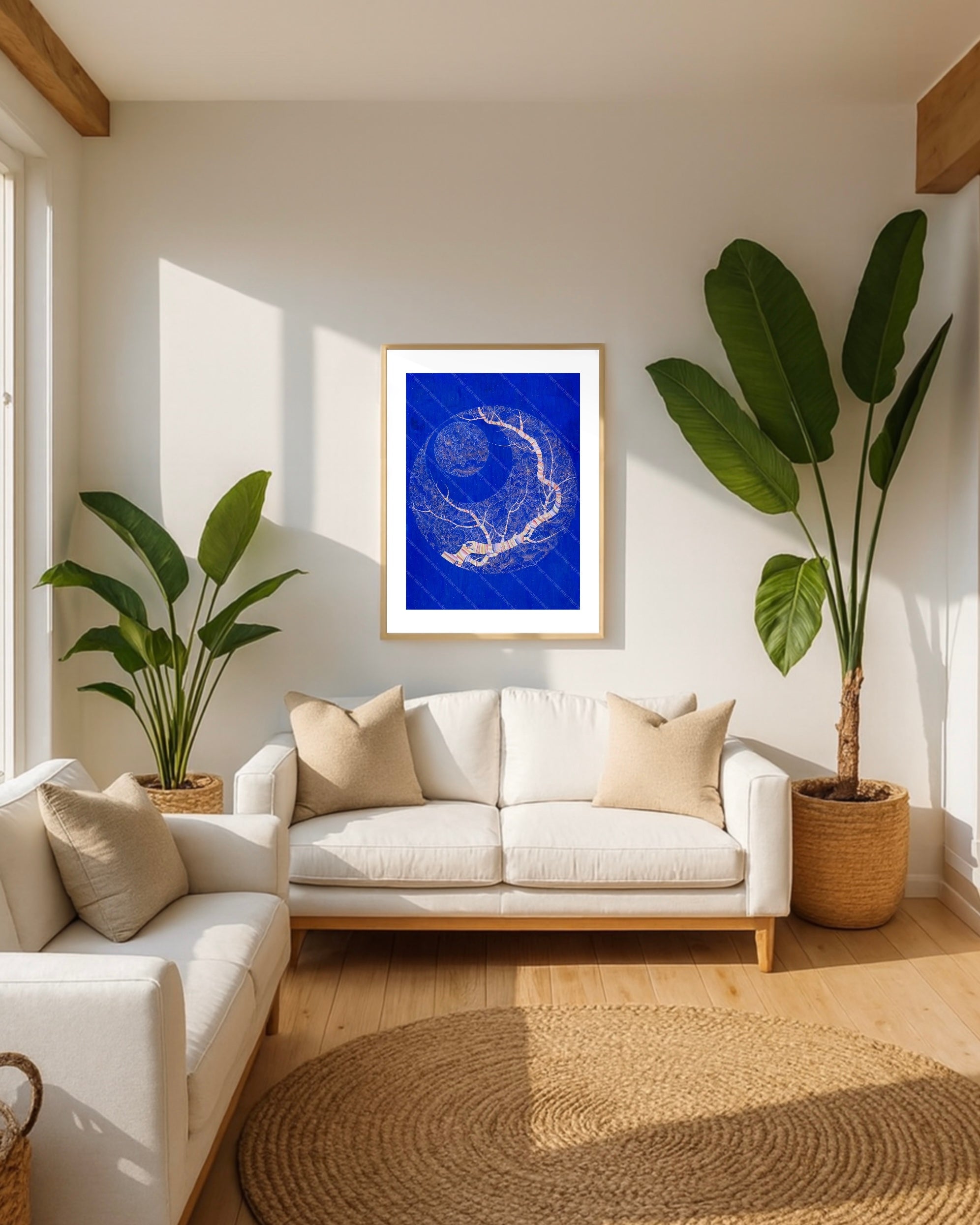 Night Tree Blue by Pema Rinzin