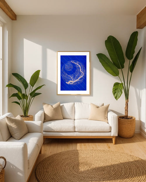 Night Tree Blue by Pema Rinzin