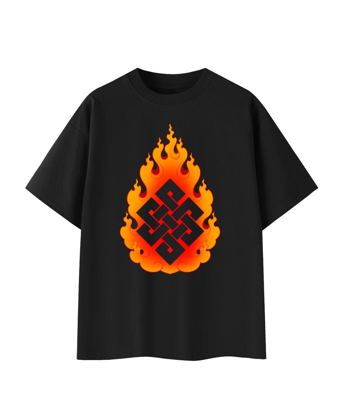 Endless Knot Print on T-Shirt
