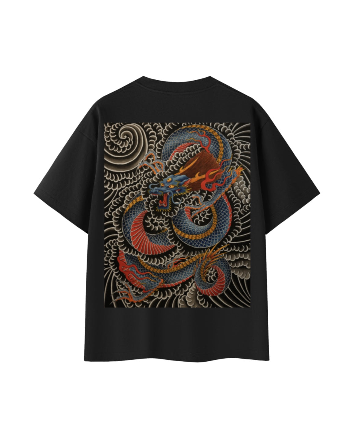 3Eye Dragon print on T-shirt